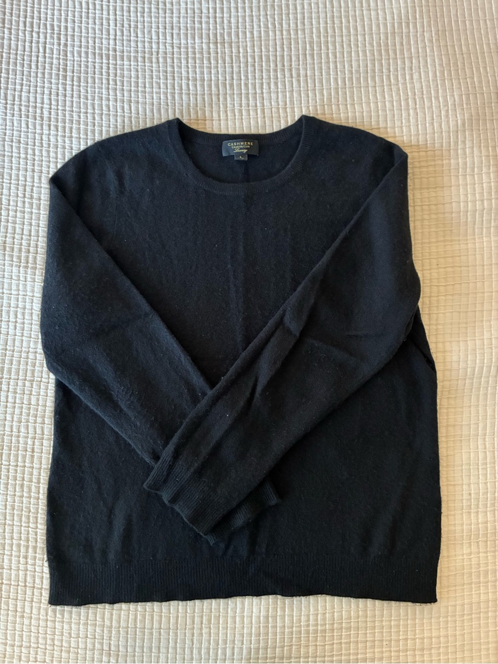 100% Cashmere sweater - black, size large